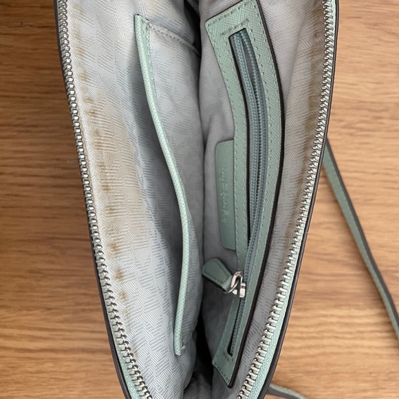 MICHAEL Michael Kors Cindy Saffiano Dome Crossbody - Mint - Picture 2 of 2